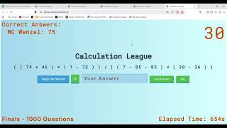 1000 GMCA Final Problems – Part 1/2 | Faster than Mr. Bolt (0–2:00 Hours, 941 Correct)