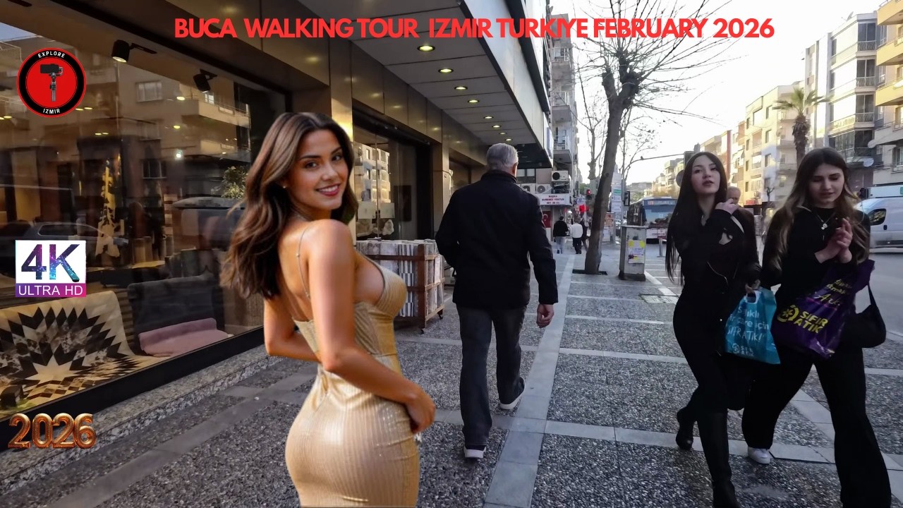 Buca Walking Tour | izmir, Turkey | March 2, 2026 [4K HD/60 fps]