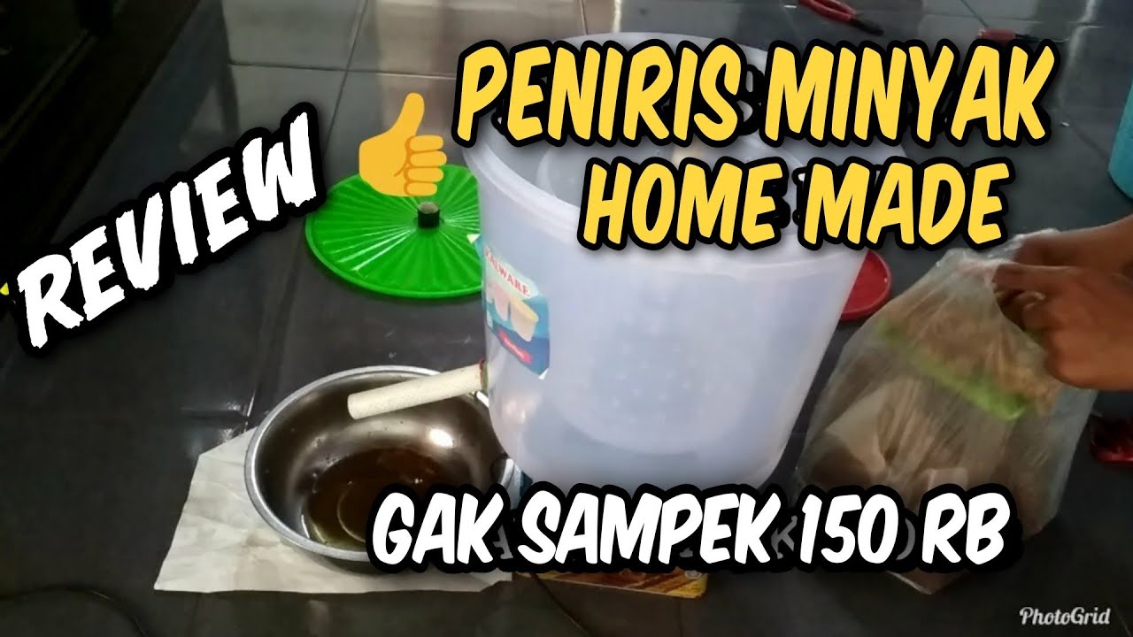 MUDAH BUAT  ALAT PENIRIS MINYAK SEDERHANA  I HOME MADE 