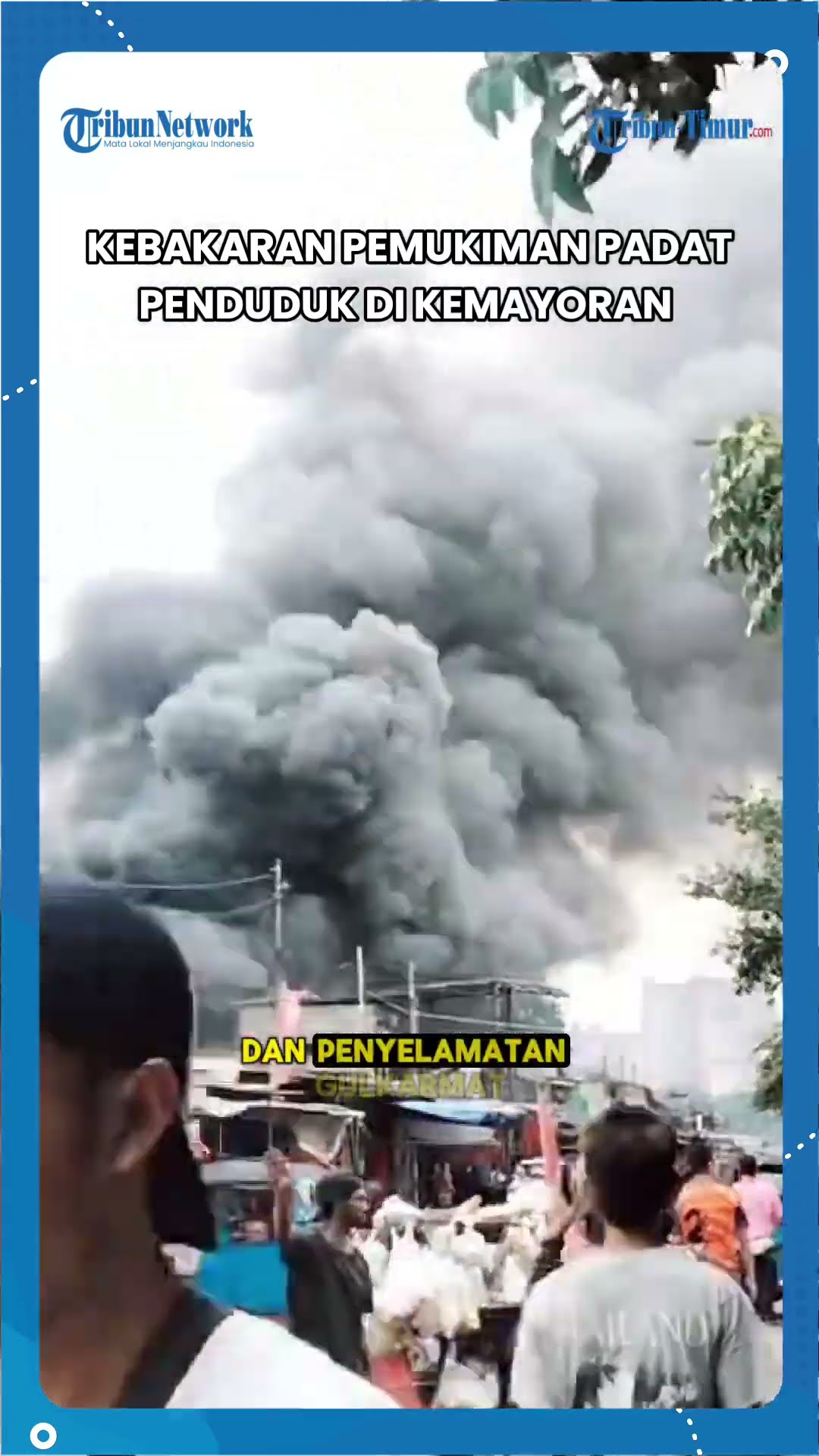 Kebakaran Pemukiman Padat Penduduk di Pasar H Jiung Kemayoran