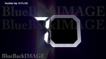 Stock Footage Countdown Numbers Digits timer count 10 intro leader trailer Number top 10 Fc HD