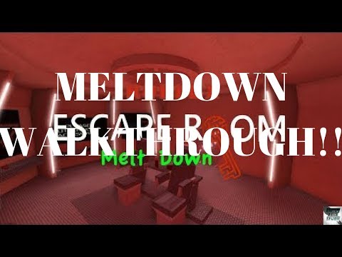 Roblox Escape Room Tutorial Meltdown Youtube - escape room meltdown roblox walkthrough roblox free robux no