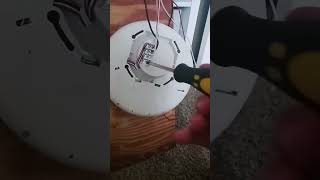 putting up a simplex truealert speaker strobe