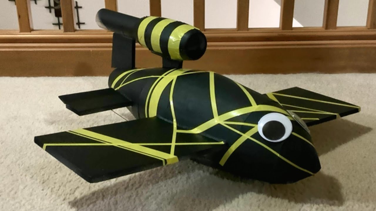 Cartoon V1 Flying Bomb “Buzz” (4s EDF)  Test Flight