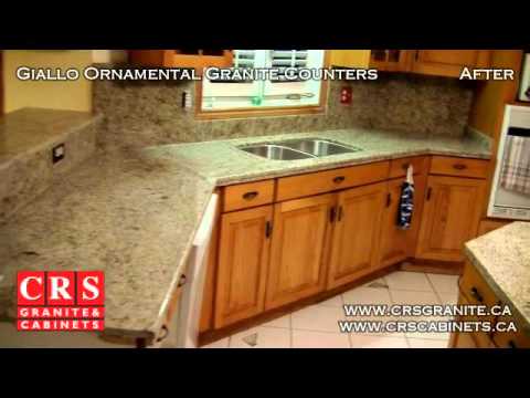 Giallo Ornamental Granite Countertop By Crs Granite Cabinets In