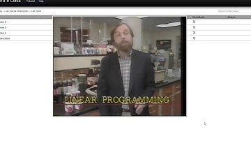 Linear programming LP Video