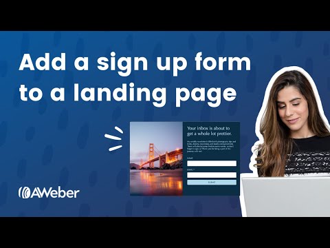 Add a sign up form to a landing page