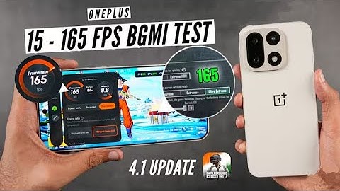 OnePlus 15 BGMI 165 FPS Test || OnePlus 15 PUBG 120 FPS Test 