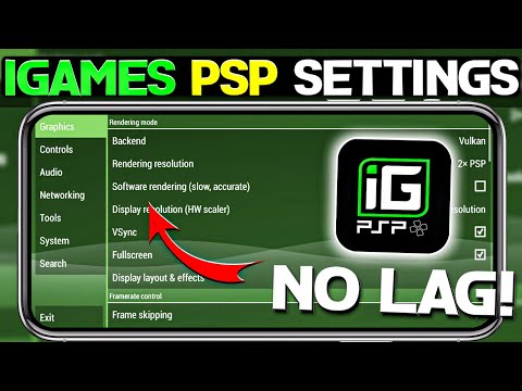 🔥 iGames Psp Emulator Best Settings For Android | No Lag Smooth Gameplay Settings For Igames Psp