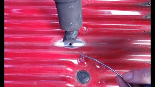 Car Body Sheet Metal Repair With Solder. No Welder Needed.