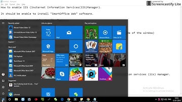 How to enable iis in windows  7 - 8 - 10