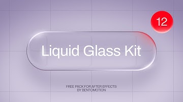 Liquid Glass UI Kit - Free Animations for After Effects