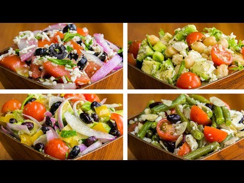 4 Salad Recipes For Weight Loss Vegetarian | Healthy Salad Recipes
