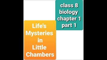 CLASS 8/ BIOLOGY/ CHAPTER 1/ LIFE