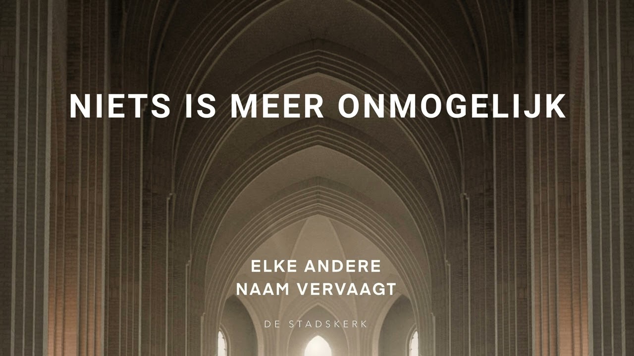 Niets Is Meer Onmogelijk (Live) - YouTube