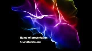 Colorful Waves PowerPoint Template by PoweredTemplate.com