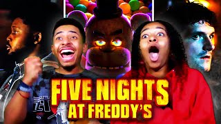 REACTING TO THE FIVE NIGHTS AT FREDDY&#39;S MOVIE TRAILER GOT US SCREAMING!