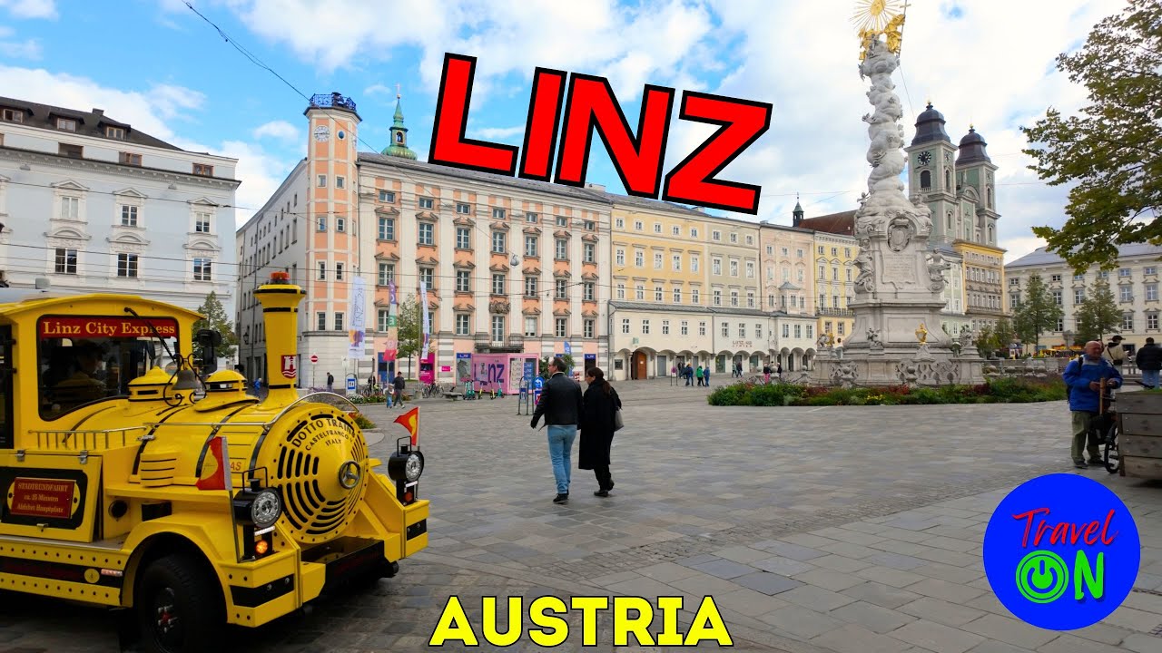 Linz, Austria in 4K  Walking Tour Around the City October 2024