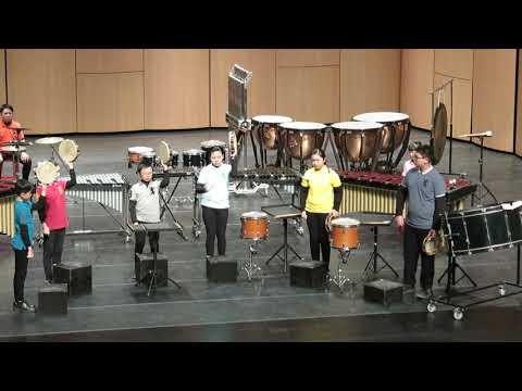 下楫國小參加嘉義縣108學年音樂比賽打擊樂合奏榮獲特優(FANFARE FOR TAMBOURINES) pic