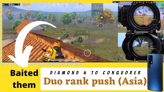 DAY 5-Diamond 4 to Conquerer 🔥DUO CONQUORER RANK PUSH🔥iQOO 7 | Intense Lobby | Season 19 Pubg mobile