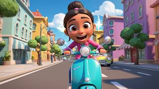 Scooter Song for Kids 🛵 | Scooter in Street Traffic | Nursery Rhymes &amp; Baby Songsong