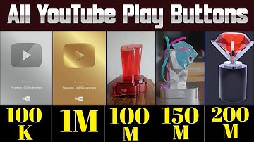 All YouTube Play Buttons / Comparison