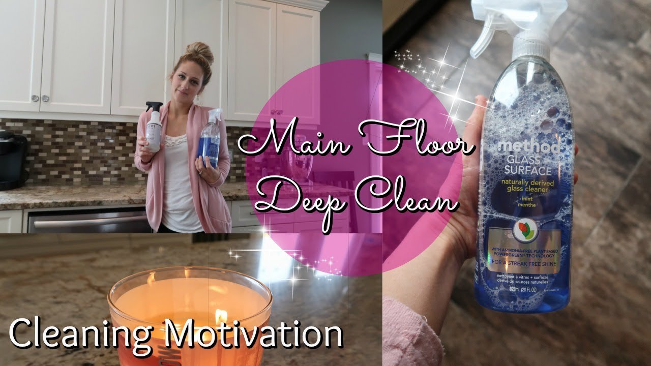 Cleaning Motivation | CLEAN WITH ME 2018 | Main floor cleanup