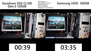 Замена HDD на SSD Goodram CL100 Gen.3 120GB - перенос системы, скорость загрузки после апгрейда