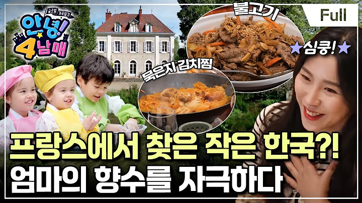 [Full] 글로벌 가족 일기 - 안녕! 4남매 - 엄마를 위한 특급 선물? 프랑스 속 작은 한국(2)