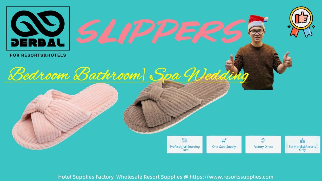 Hotel Slippers for Women Memory Foam House Slides Flip Flops Wedding Slippers YouTube