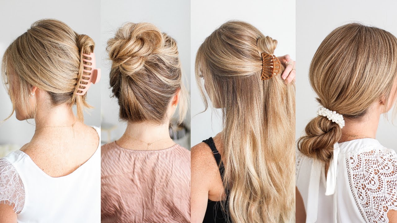 3 EASY HAIRSTYLES For Summer ☀️ Perfect for Prom, Weddings, Work - YouTube