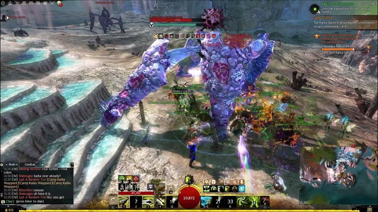 GW2 Legendary Karka Queen vs TURTLE MOUNTS in Ultra HD! Oh my.. YouTube