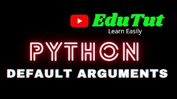 Default Arguments | Python Programming Language | EduTut | Learn Easily in Tamil