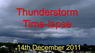 Thunderstorm activity over Darwin, Australia, with nice background music