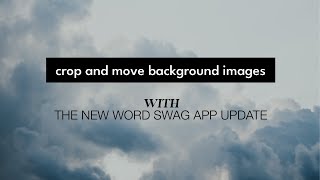 How to Crop Images with the new Word Swag App Update 📲 screenshot 4