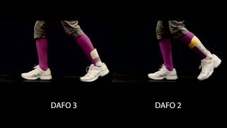 Brace movement | DAFO 3 and  DAFO 2 side-by-side comparison