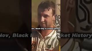 27 November Black Day in Cricket History💔🥺😅 #cricket#shorts#