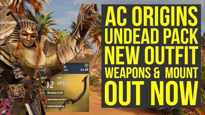 Assassin's Creed Origins DLC NEW FREE MOUNT & WEAPONS from Final Fantasy XV  (AC Origins DLC) 