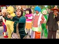 Wheels On The Bus - Dancing Clowns The Bear, CoComelon, BoBoiBoy, Teletubbies, Upin, Ipin Etc