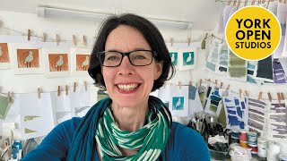 Linocut print studio tour - York Open Studios 2024