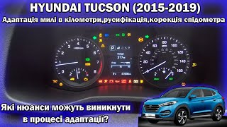 HYUNDAI TUCSON (GEN 3) Русифікація,кілометри в милі,можливі нюанси.