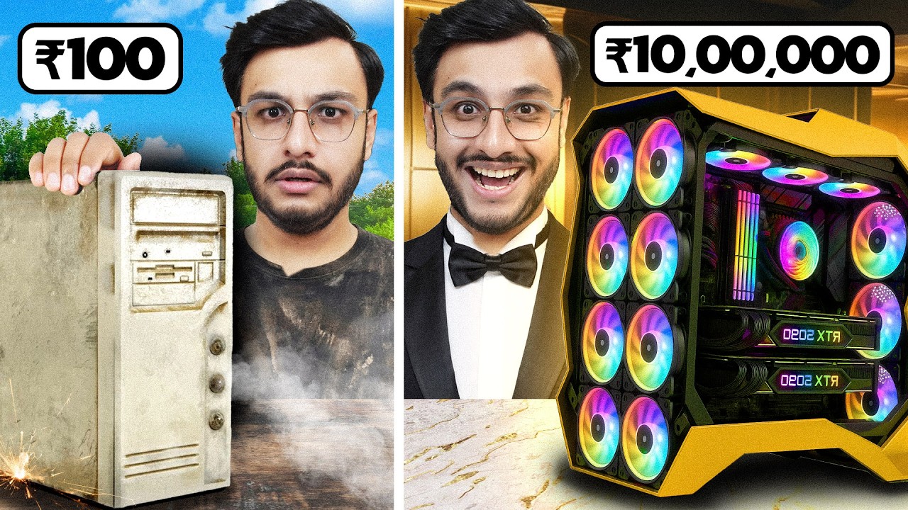 Rs 100 VS Rs 10,000,000 GAMING PC