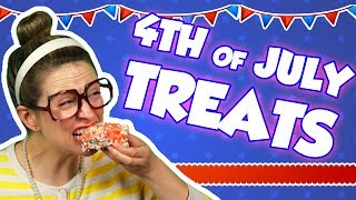 Firework Rice Krispie Treats with Candy Pop Rocks for 4th of July! | Arts and Crafts w/ Crafty Carol