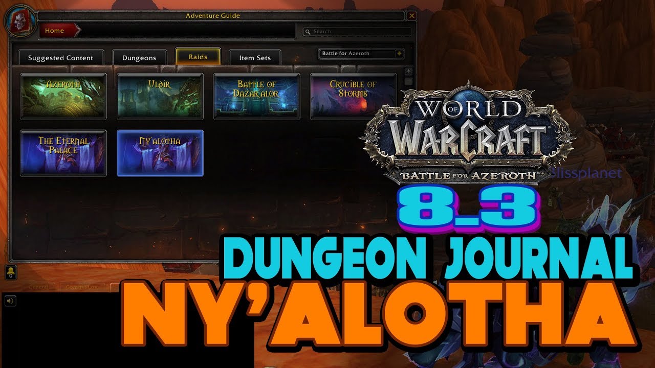 Ny'alotha Dungeon Journal World of Warcraft PTR 8.3