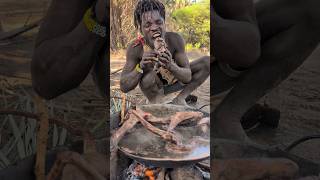 it's Monkey Soup😋😳‼️hadza enjoying Nutritious food#africa #culture #wildlife