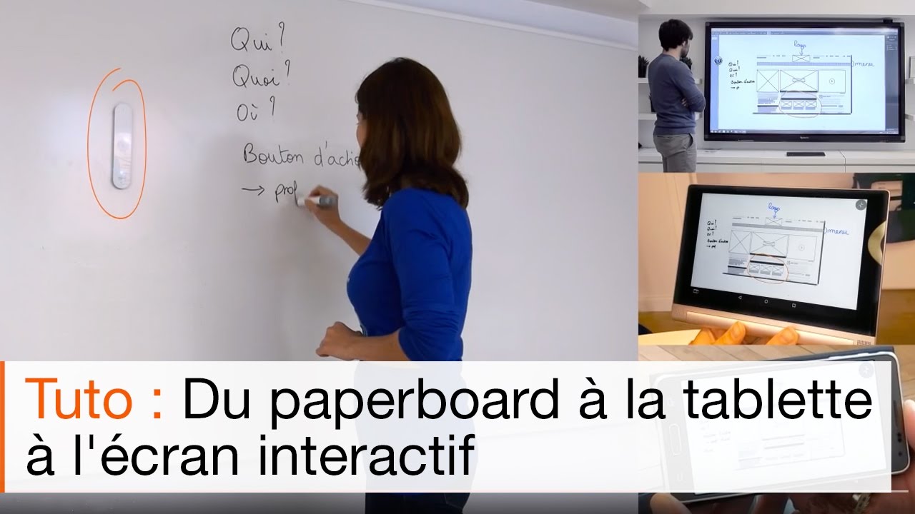 Comment faire collaborer un écran interactif, un SmartMarker et un tableau interactif