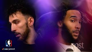Thunder's Chet Holmgren, Spurs' Julian Champagnie share post-Game 6 perspectives | NBA on NBC