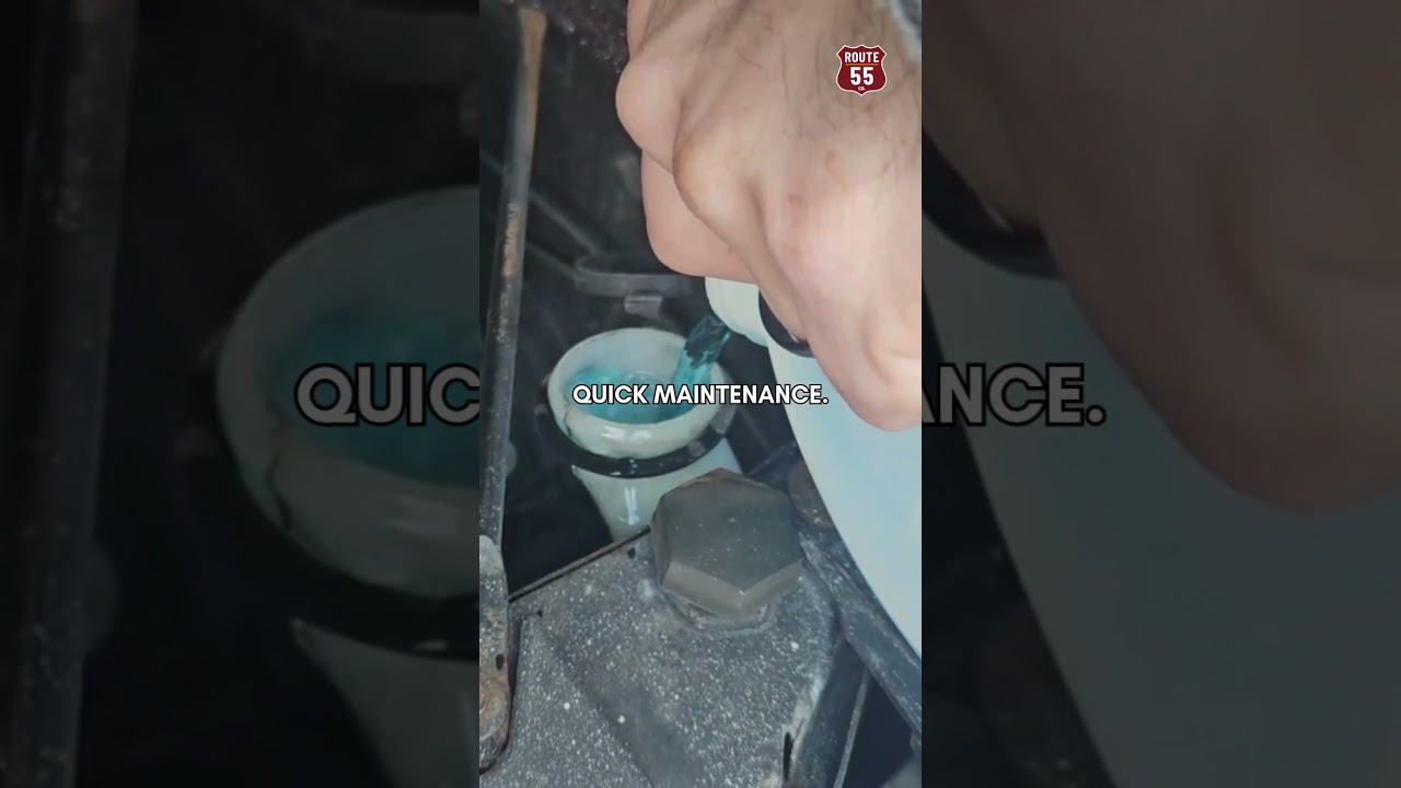 Adding Windshield Wiper Fluid 