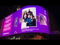 Portraits of Holocaust survivors shown at Piccadilly Circus on Holocaust Memorial Day