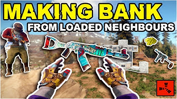 SOLO Player Gets Super RICH Off LOADED Neighbours!! - Rust Solo Survival (PVP and Raids)